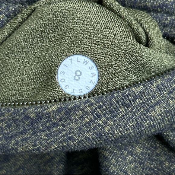 Lululemon Extra Mile 1/2 Zip Heathered Utilitarian/Black Size 8 - Picture 6 of 16